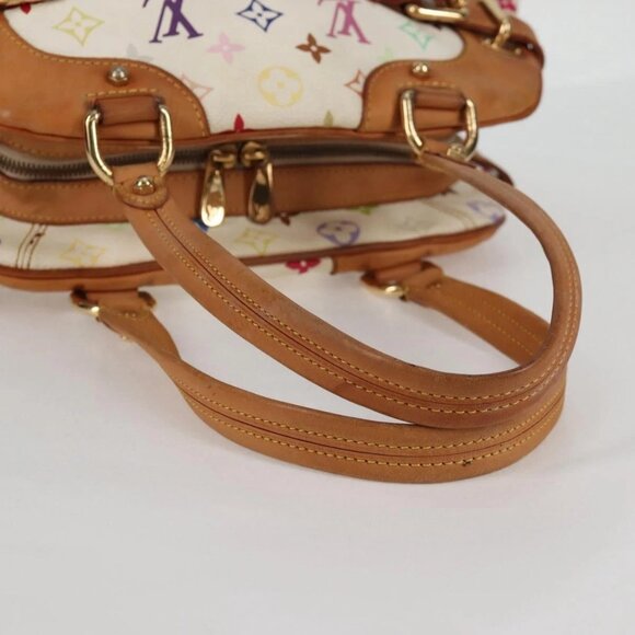 LOUIS VUITTON Monogram Multicolor Claudia Hand Bag White M40193 LV Auth 125340V - Picture 8 of 16